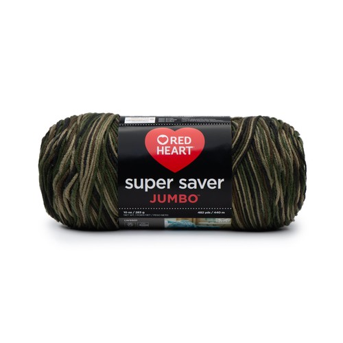 Red heart super saver jumbo - red,
